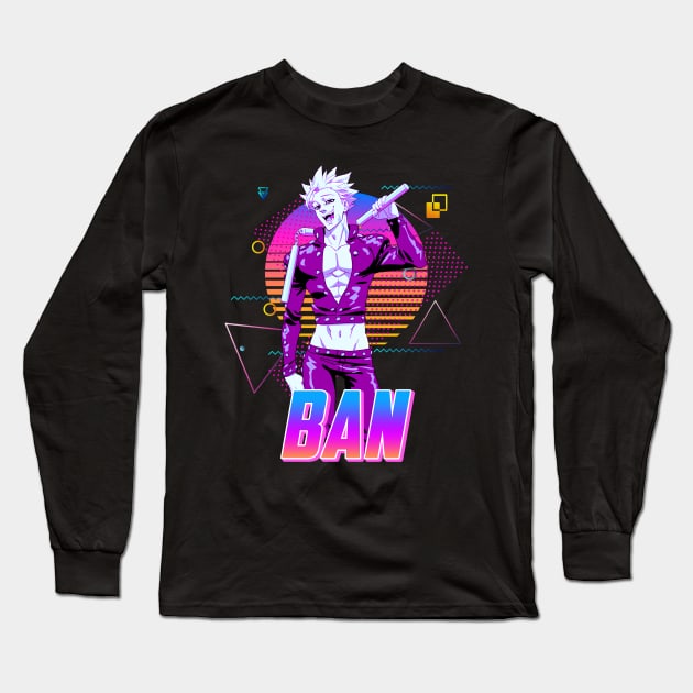 Ban retro - Seven deadly sins Long Sleeve T-Shirt by Jack Jackson